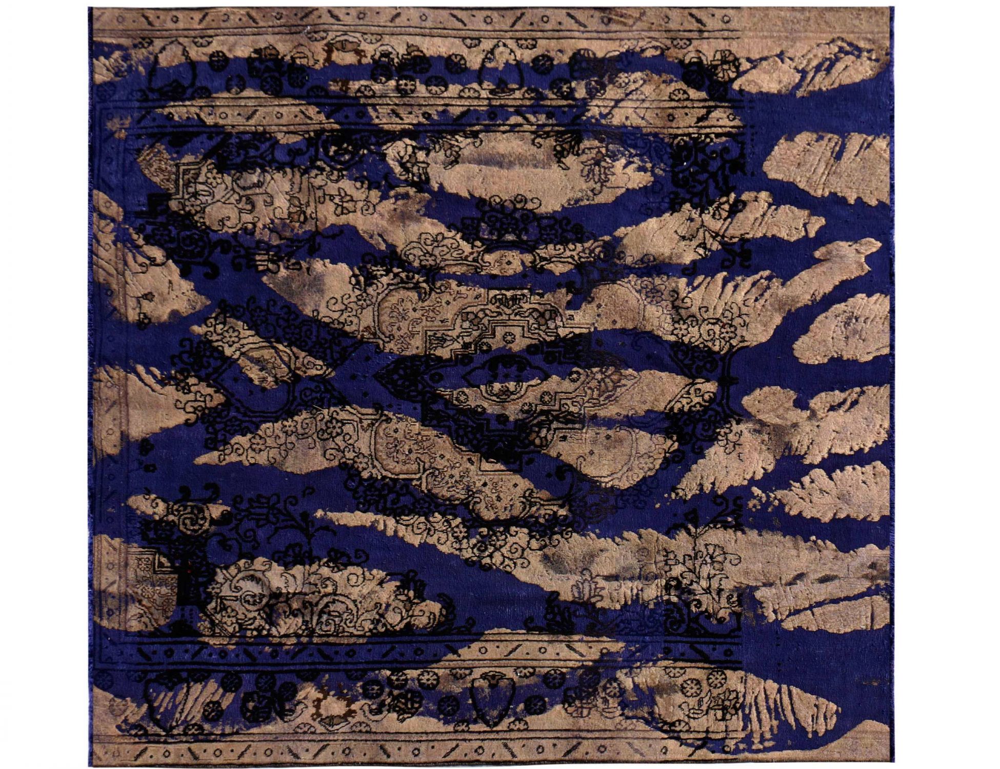 Tappeto Vintage  blu <br/>278 x 278 cm