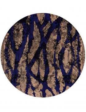 Round Vintage Carpet  blue <br/>278 x 278 cm