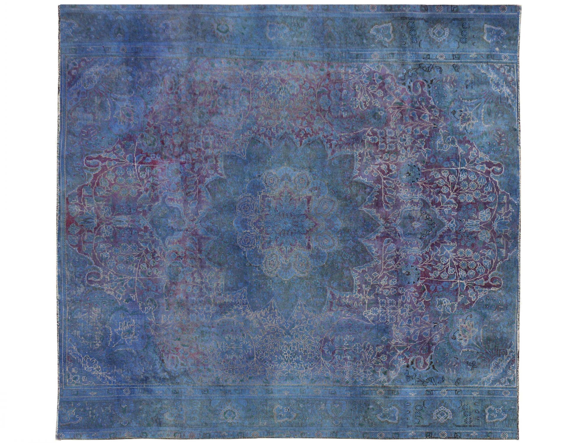 Vintage Matta  blå <br/>286 x 286 cm