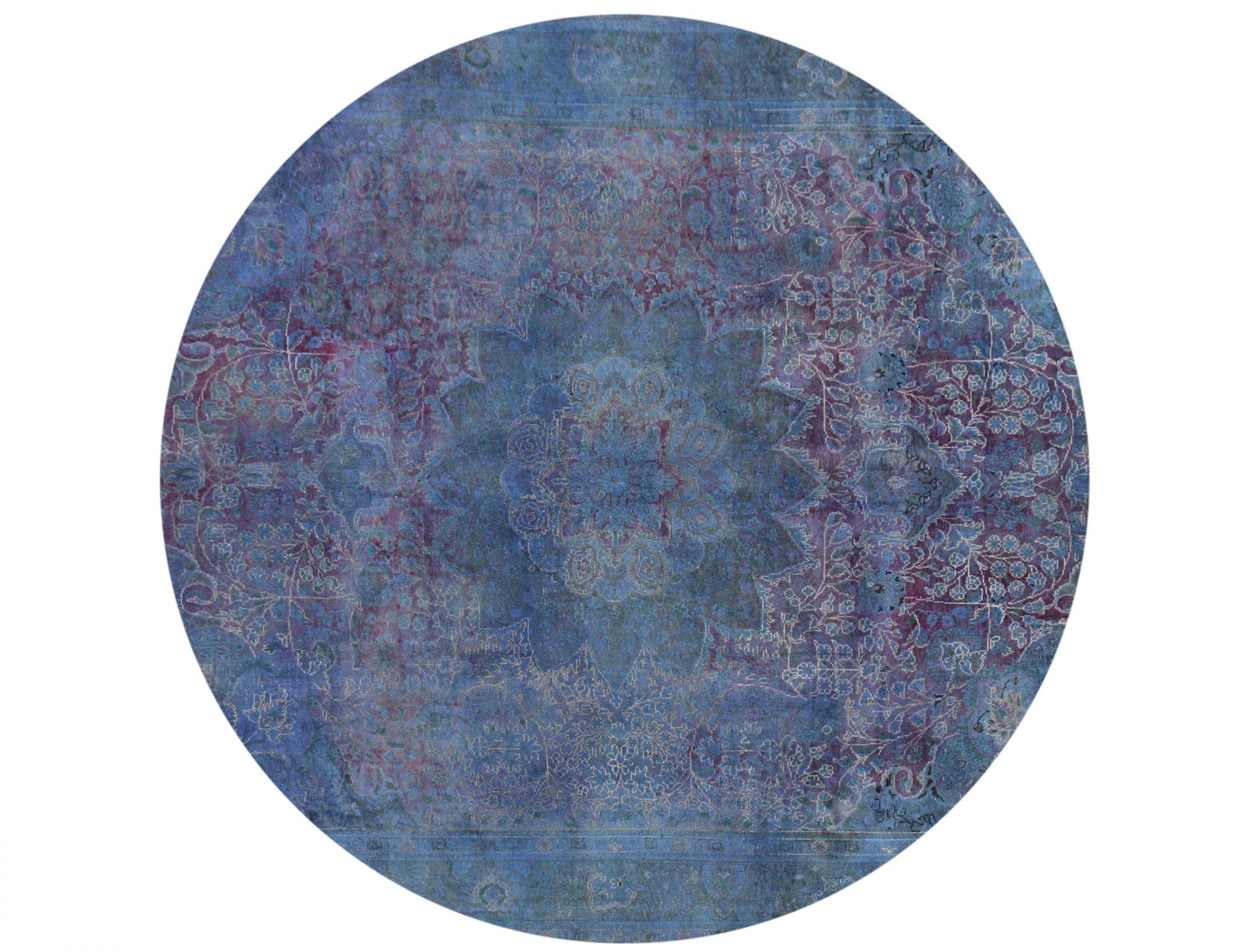 Tappeto Vintage  blu <br/>286 x 286 cm