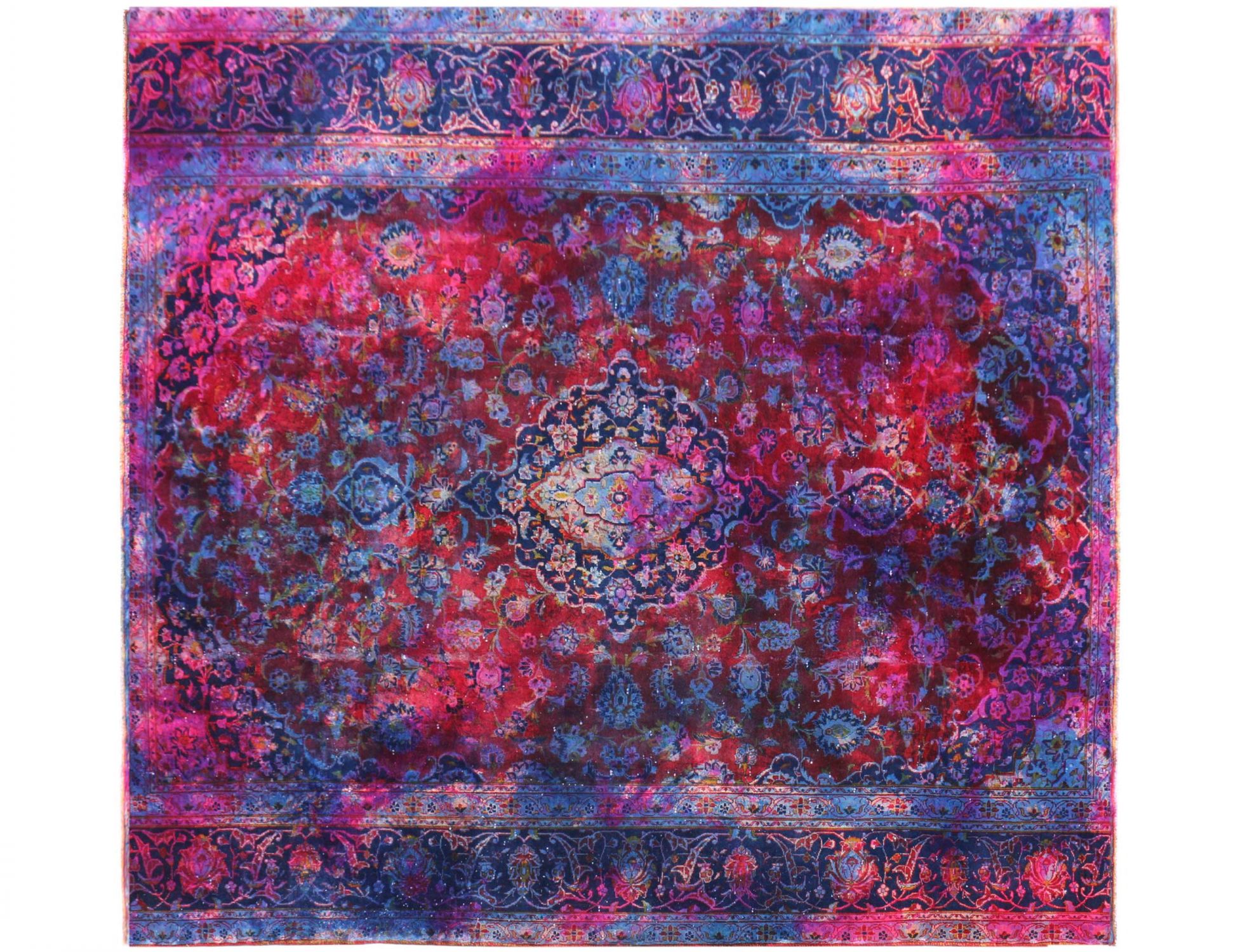 Tappeto Vintage  blu <br/>249 x 249 cm