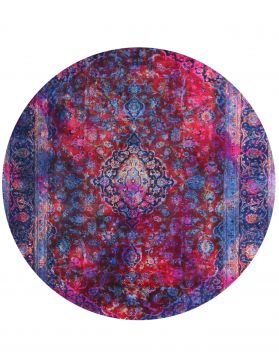 Round Vintage Carpet  multicolor  <br/>249 x 249 cm