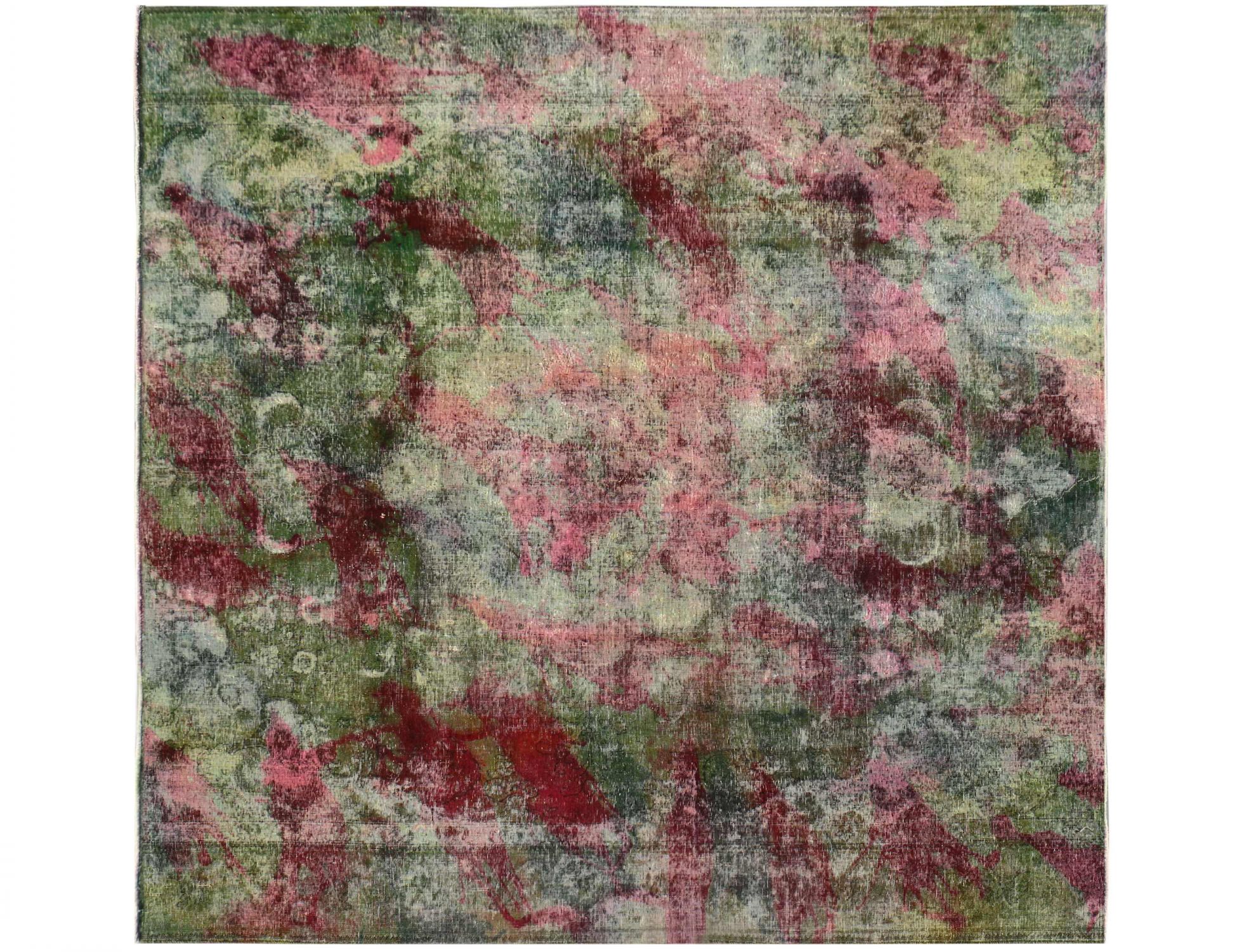 Tappeto Vintage  verde <br/>273 x 273 cm