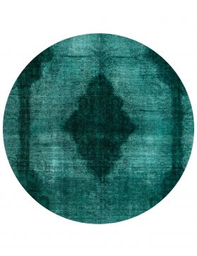 Round Vintage Carpet  green  <br/>270 x 270 cm