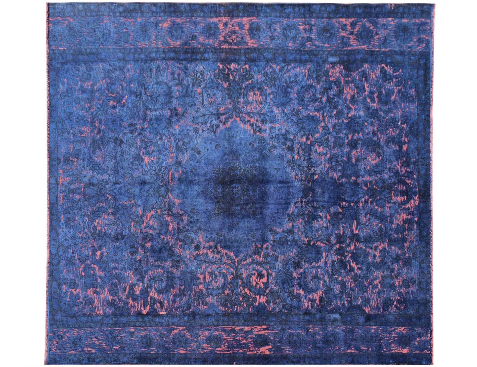 Tappeto Vintage  blu <br/>289 x 289 cm