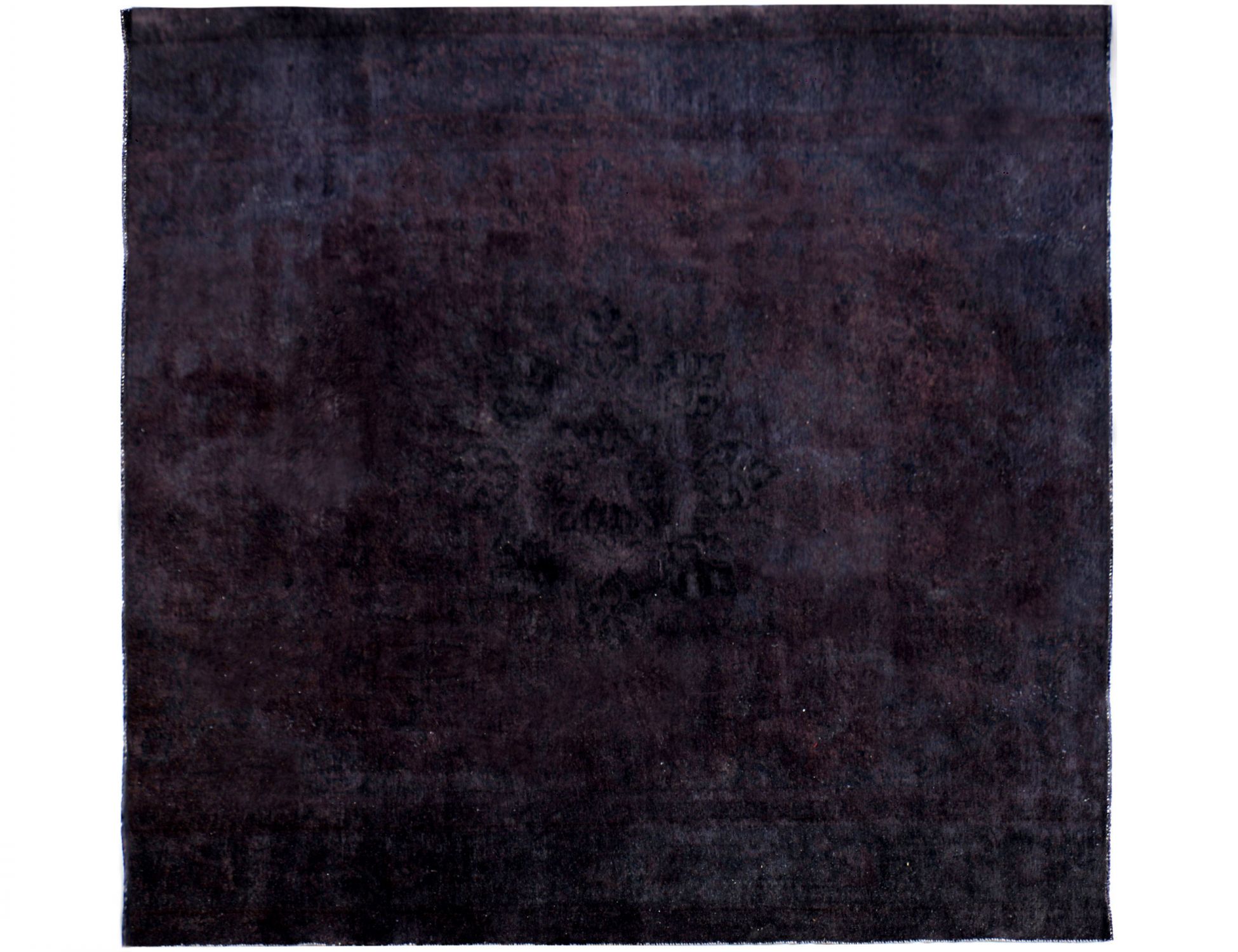 Quadrat Vintage Perserteppich  schwarz <br/>288 x 288 cm