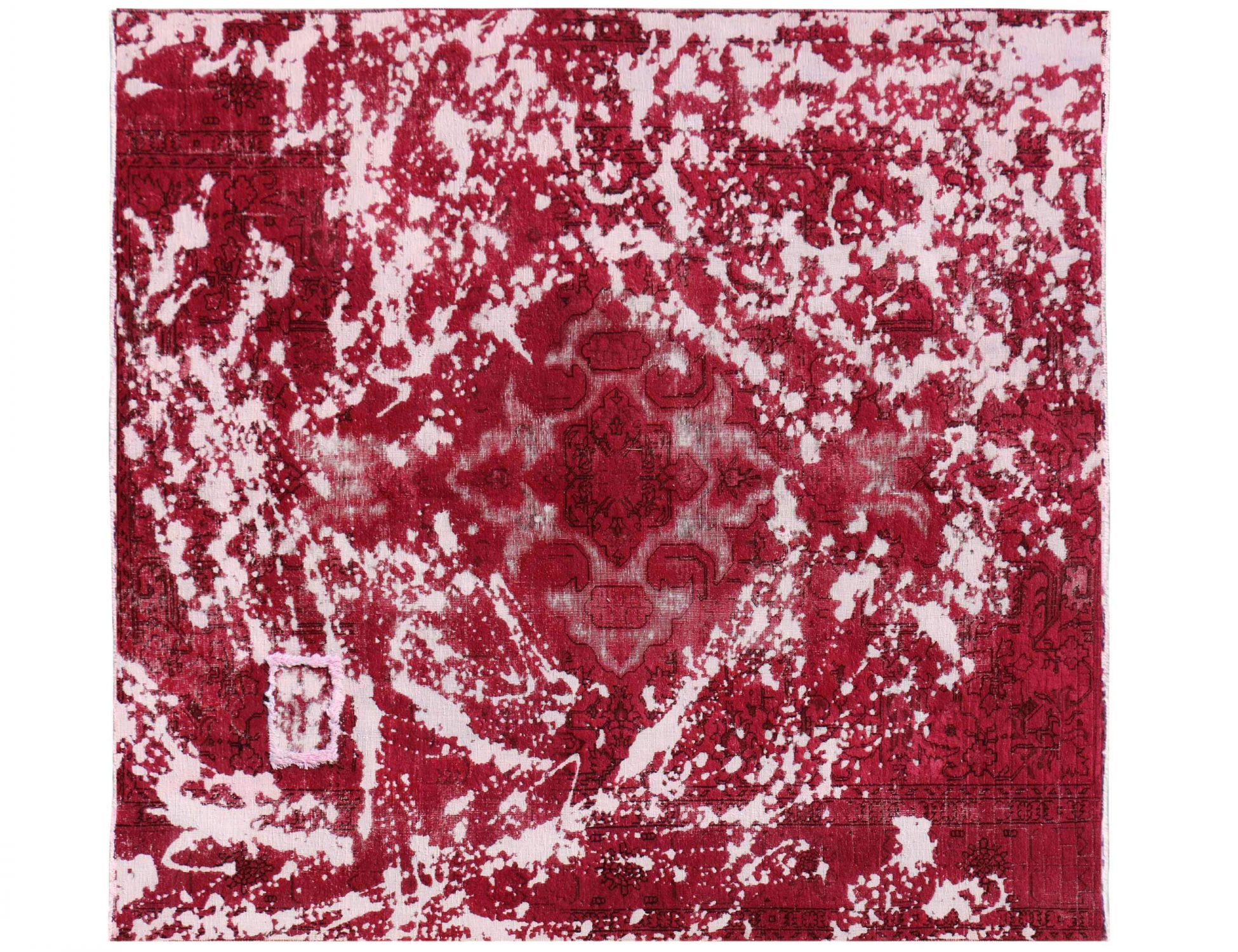 Tappeto Vintage  rosso <br/>203 x 203 cm