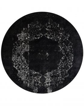 Round Vintage Carpet  black <br/>283 x 283 cm
