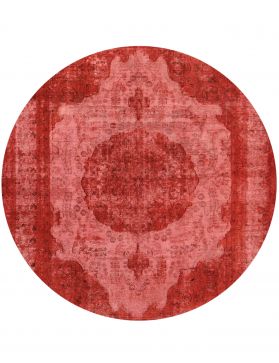 Alfombra vintage 287 X 287 rojo