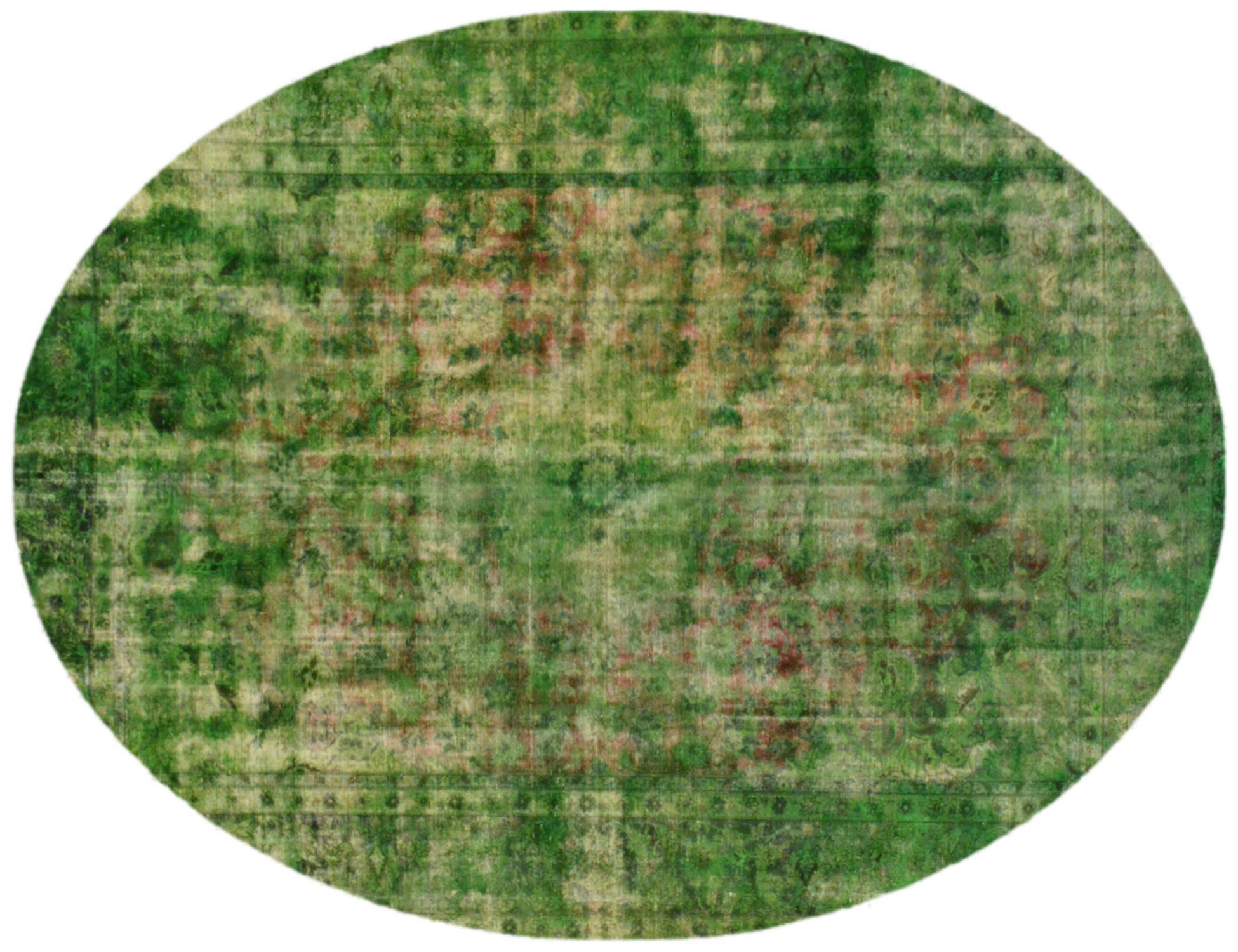 Vintage Teppich  grün <br/>396 x 280 cm