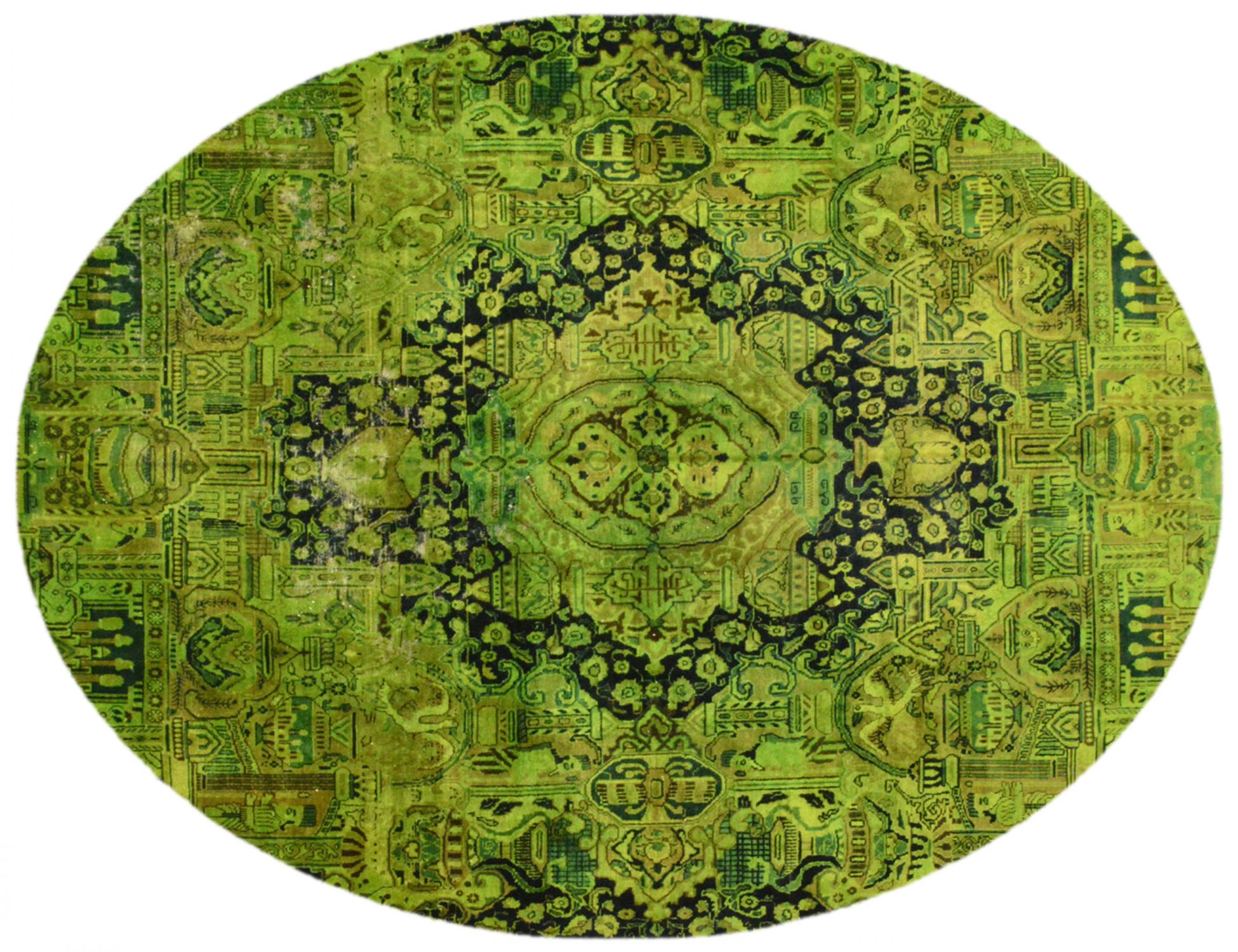 Vintage Teppich  grün <br/>342 x 276 cm