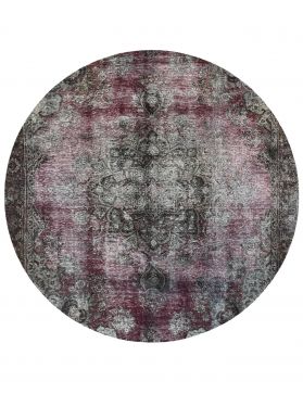 Vintage Carpet round 261 x 261 purple 