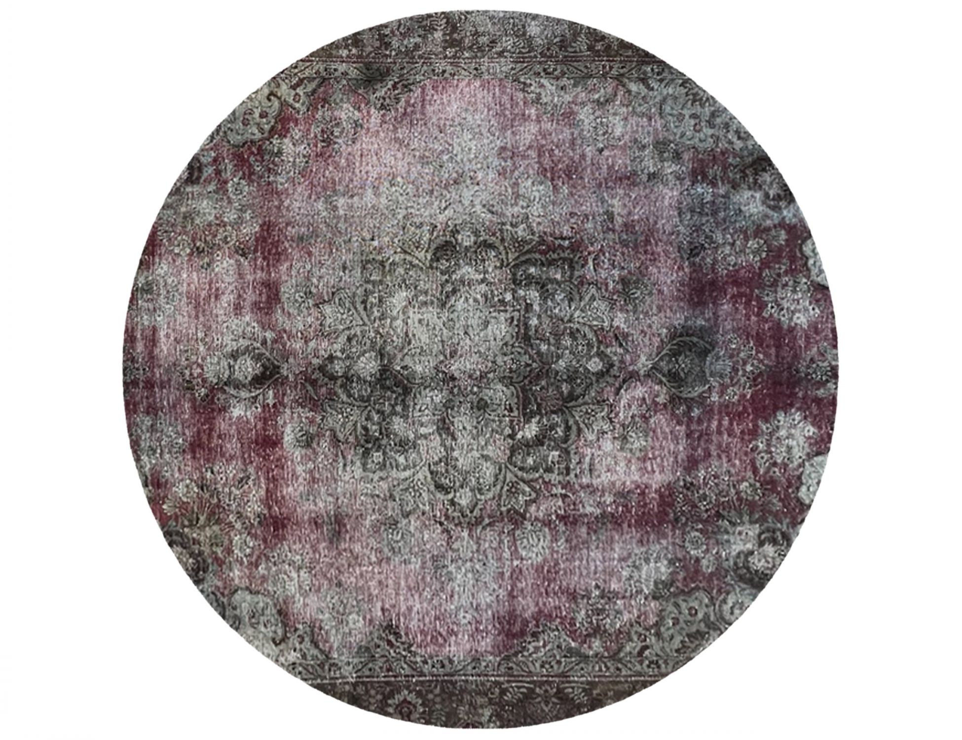 Vintage Teppich rund  lila <br/>261 x 261 cm
