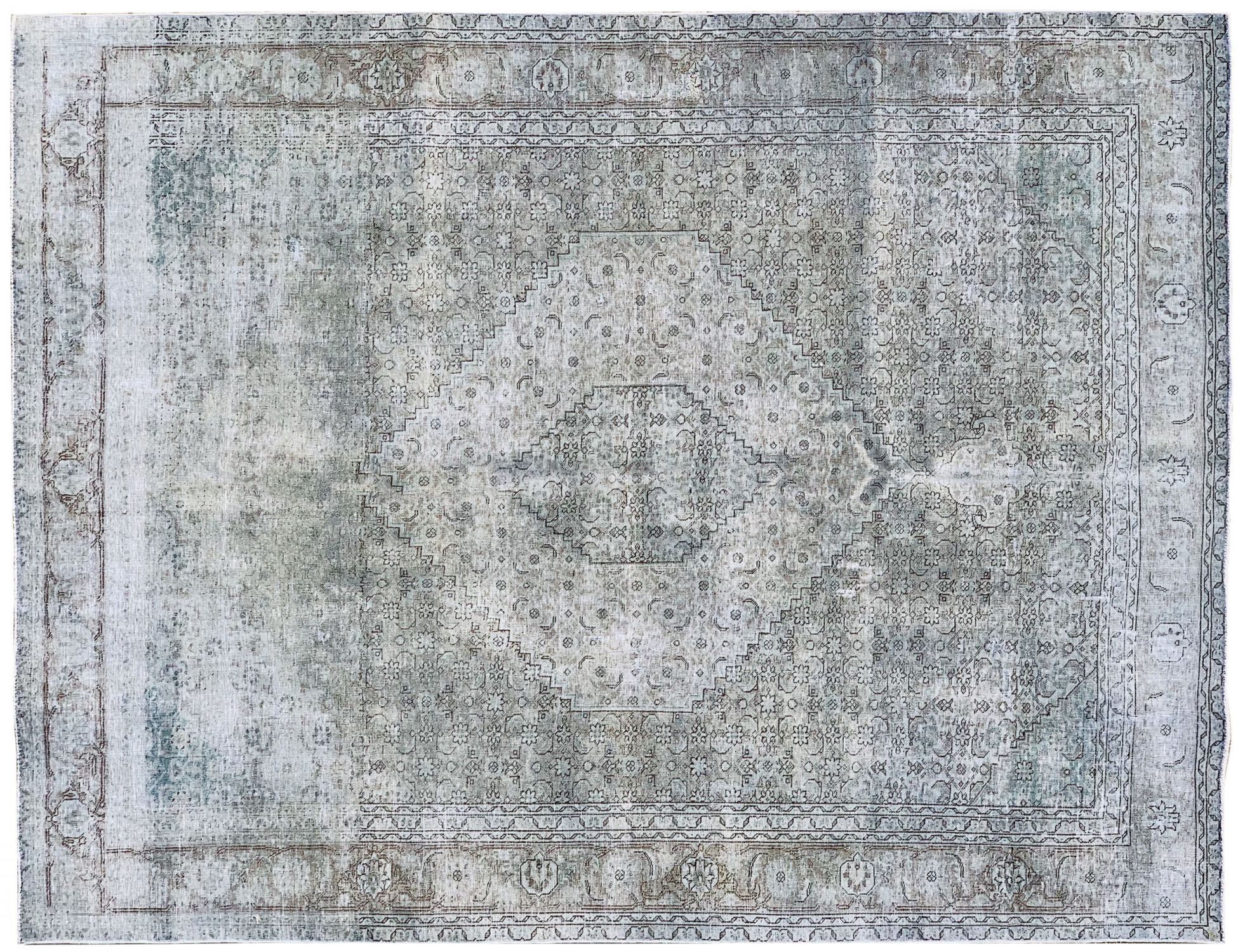 Tappeto Vintage  grigo <br/>277 x 197 cm