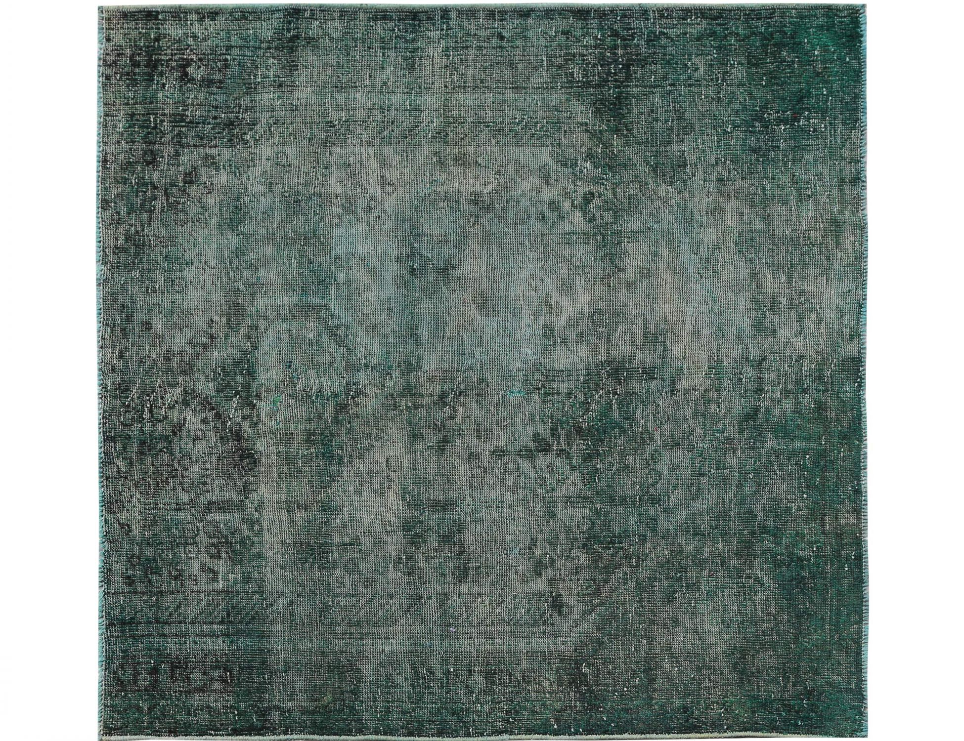 Quadrat Vintage Teppich  grün <br/>194 x 198 cm