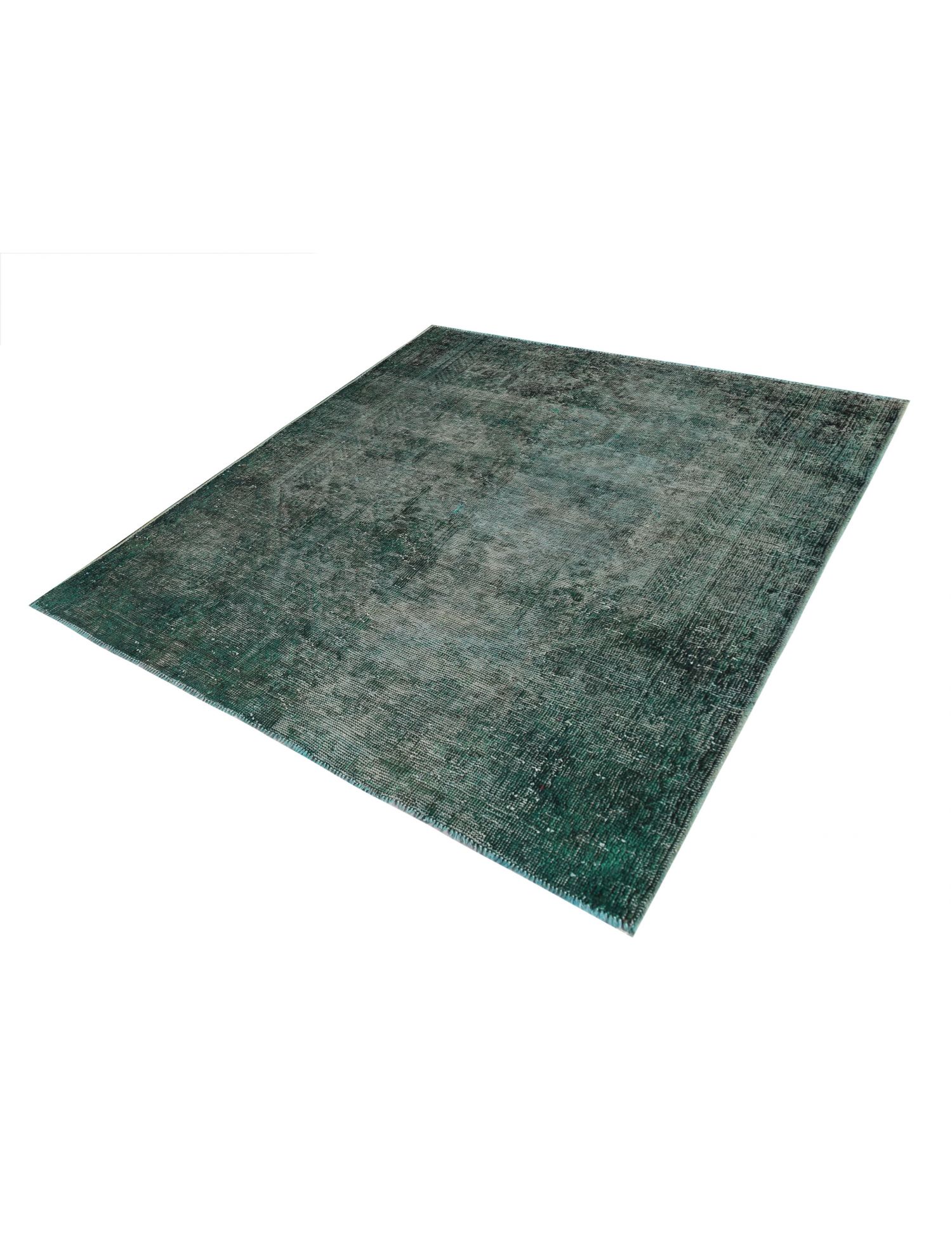Quadrat Vintage Teppich  grün <br/>194 x 198 cm