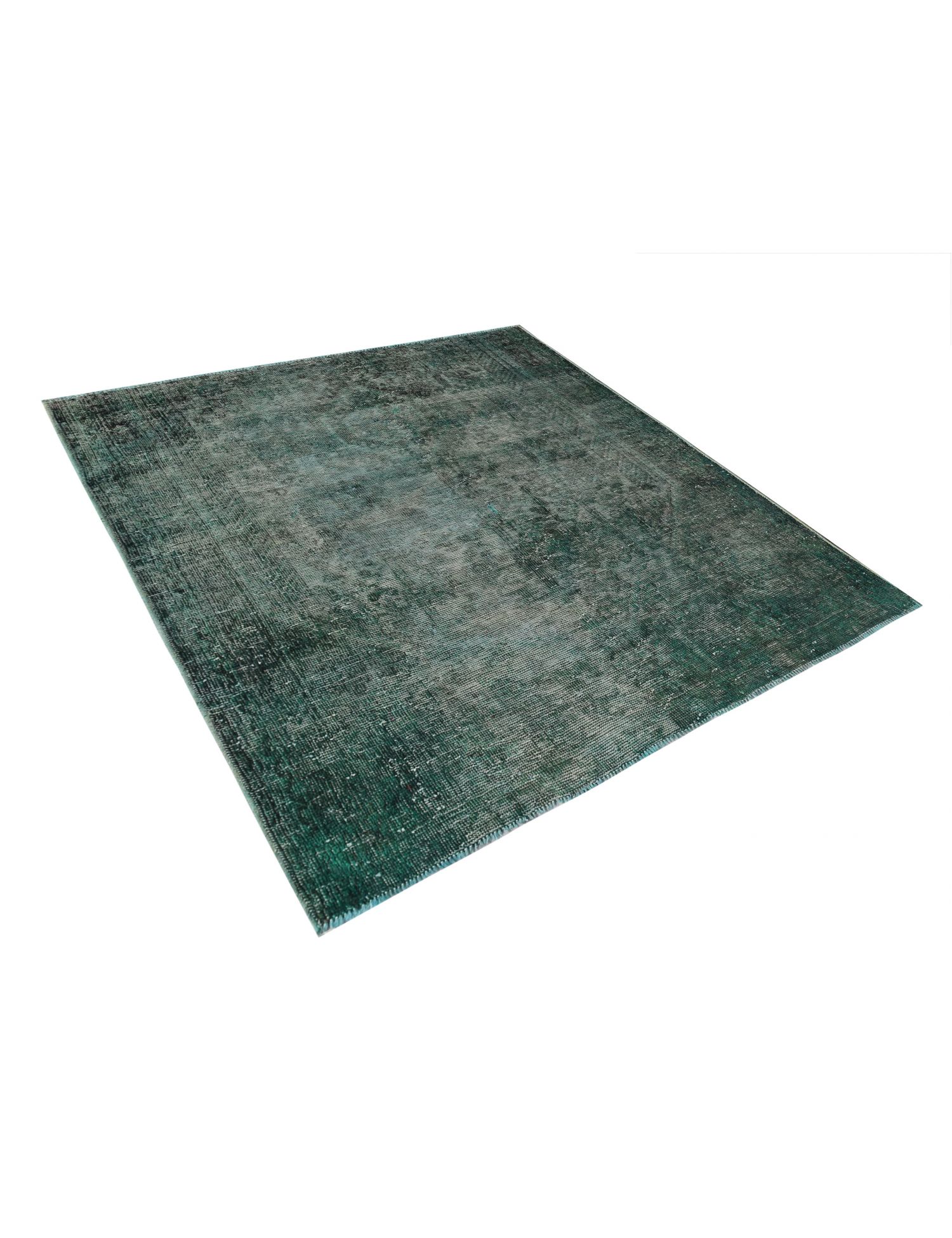 Quadrat Vintage Teppich  grün <br/>194 x 198 cm