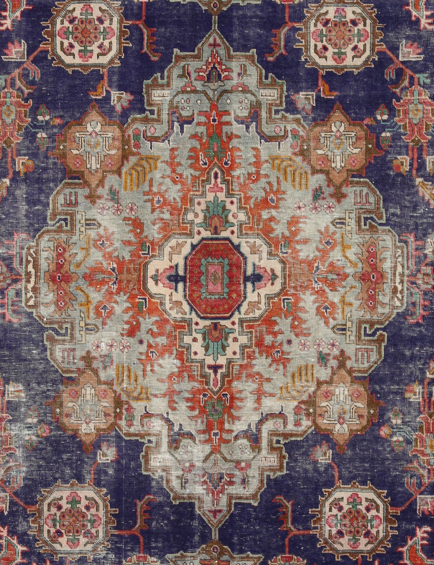 Retro  blå <br/>301 x 204 cm