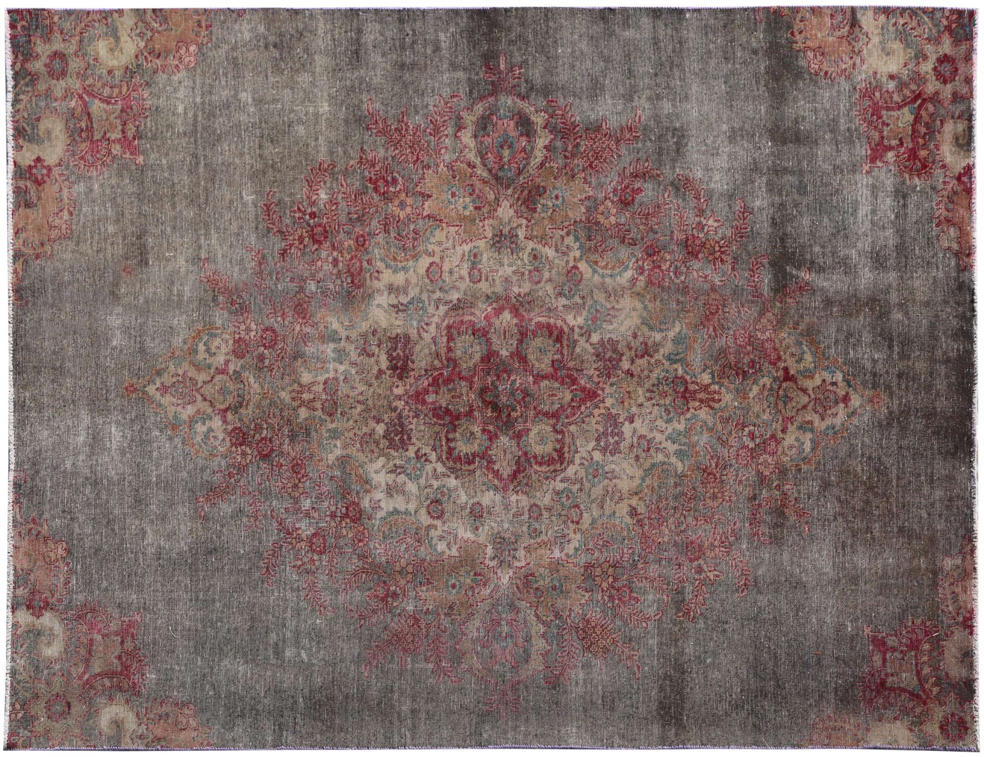 Retro Teppich  grün <br/>264 x 176 cm