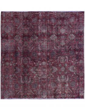 Quadrat Vintage Teppich  lila <br/>190 x 198 cm