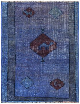 Tappeto Vintage  blu <br/>100 x 66 cm