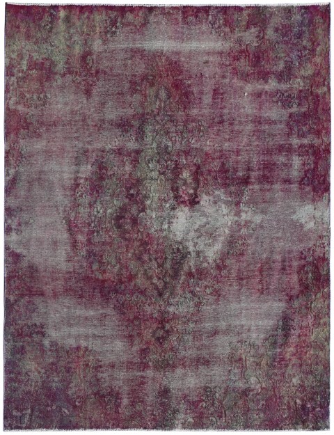 Lila Persien Vintage Teppich 257 x 204 cm