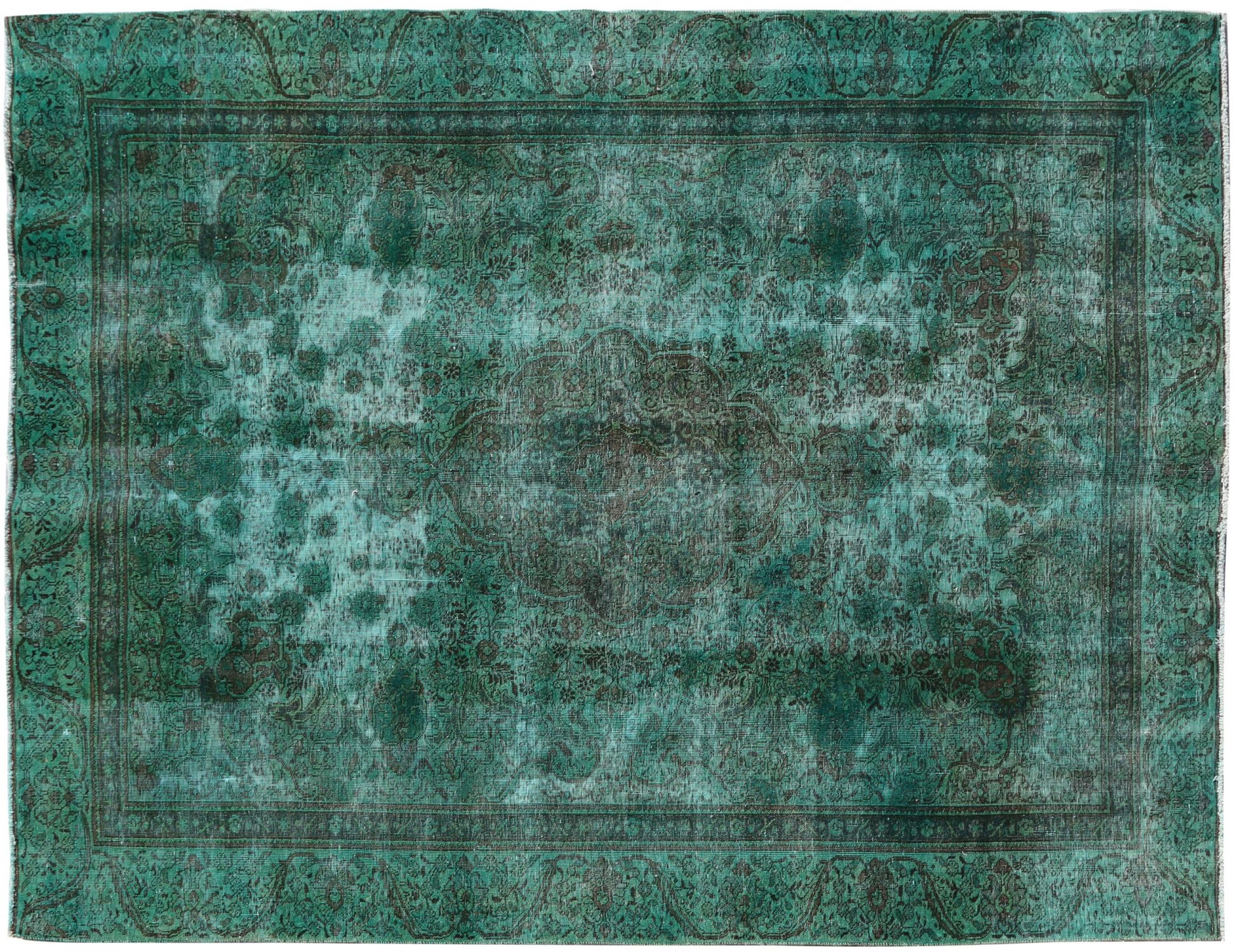 Vintage Teppich  grün <br/>310 x 231 cm