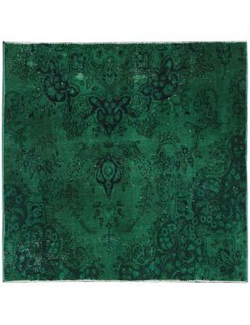 Square Vintage Carpet  green  <br/>121 x 151 cm