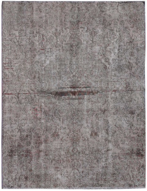 Grau Persien Vintage Teppich 242 x 186 cm