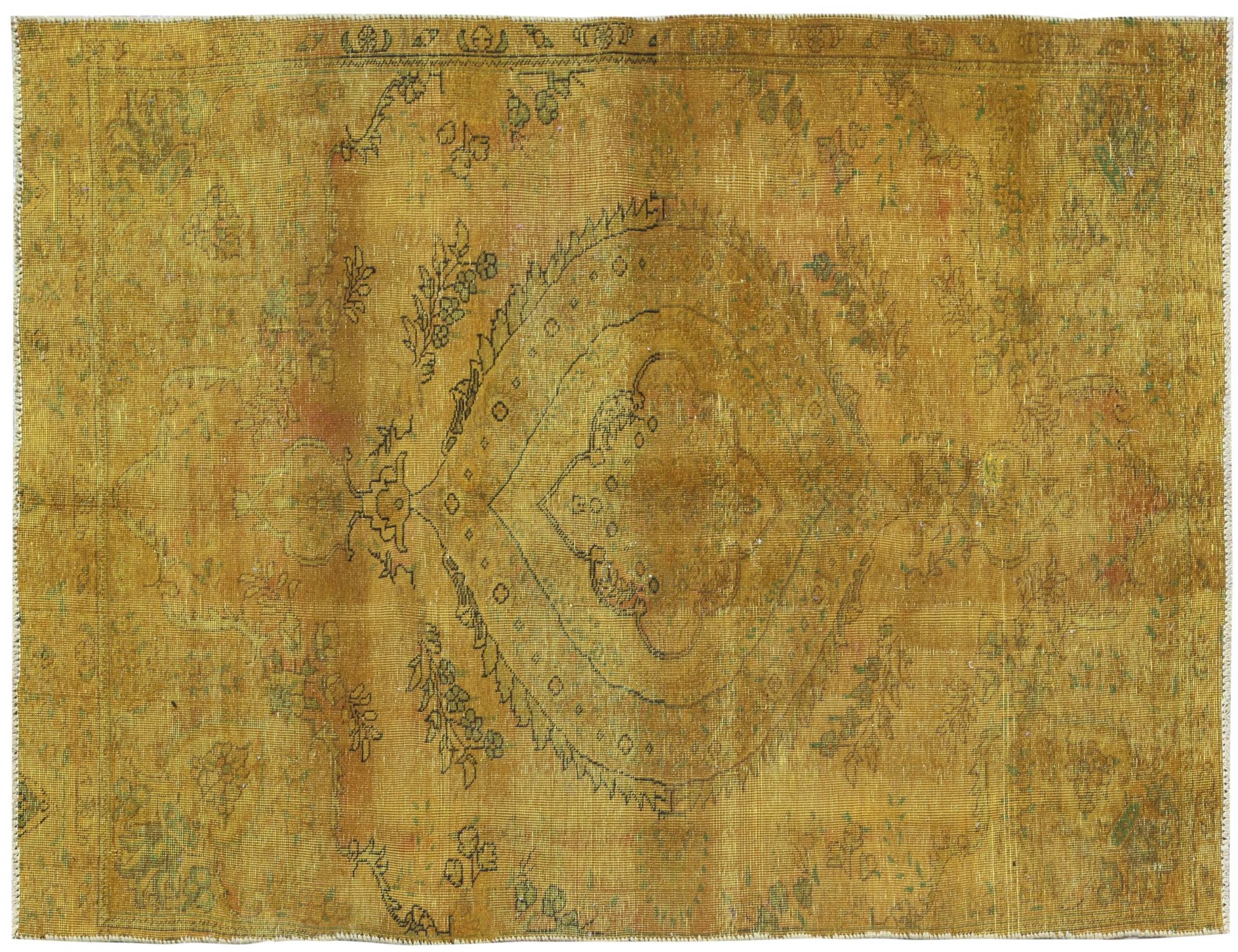 Tappeto Vintage  giallo <br/>242 x 142 cm