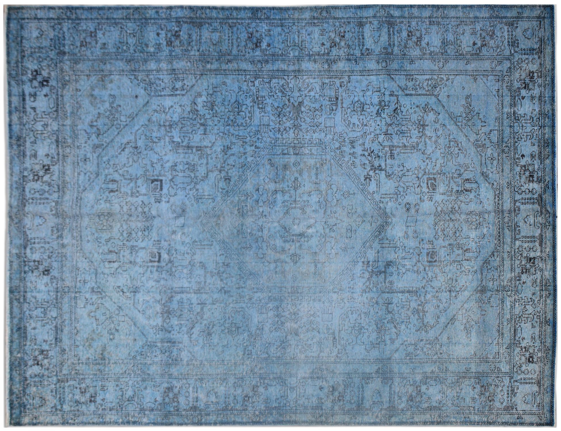 Tappeto Vintage  blu <br/>317 x 245 cm