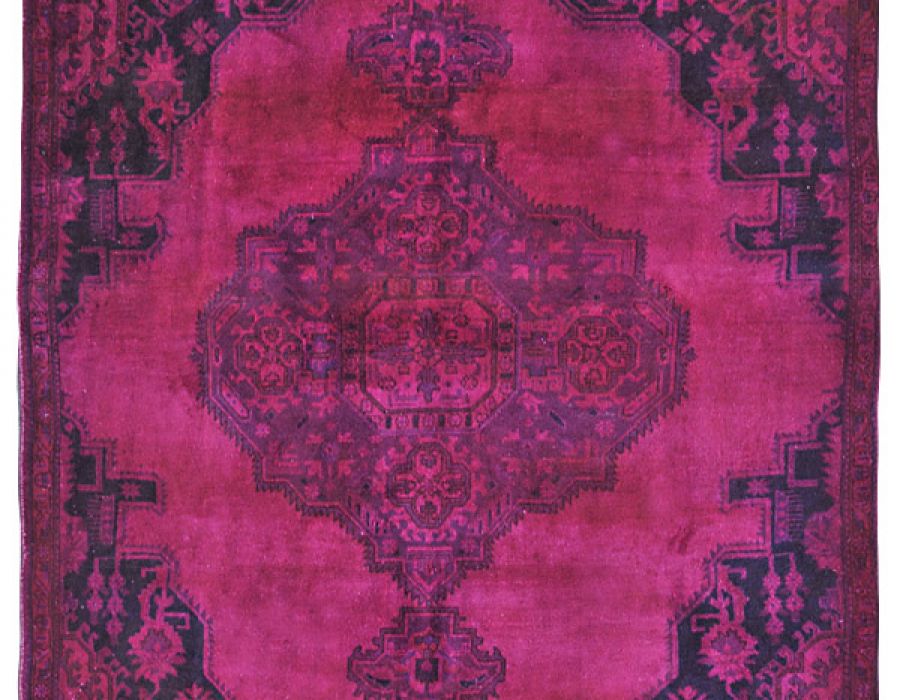 Overdyed Vintage Persian Carpets for Boutique Hotels