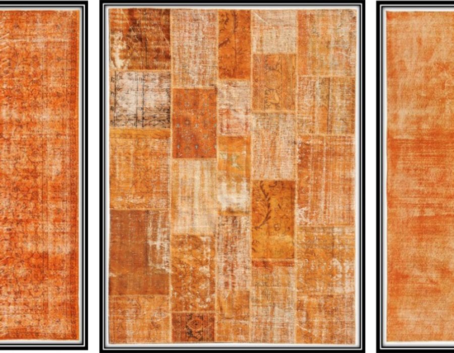 Tapis vintage -  Orange