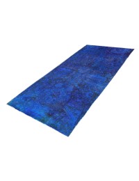 Blu Persiano Tappeto Vintage 220 x 90 cm - view 1