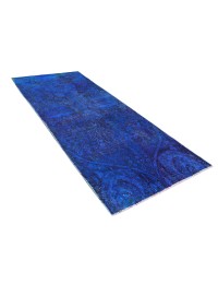 Blu Persiano Tappeto Vintage 220 x 90 cm - view 2