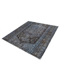 Blu Persiano Tappeto Vintage 137 x 123 cm - view 2