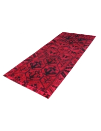 Rot Persien Vintage Teppich 362 x 115 cm - view 1