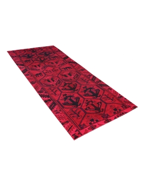 Rot Persien Vintage Teppich 362 x 115 cm - view 2