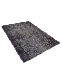 Gris Persa Alfombra vintage  123 x 95 cm