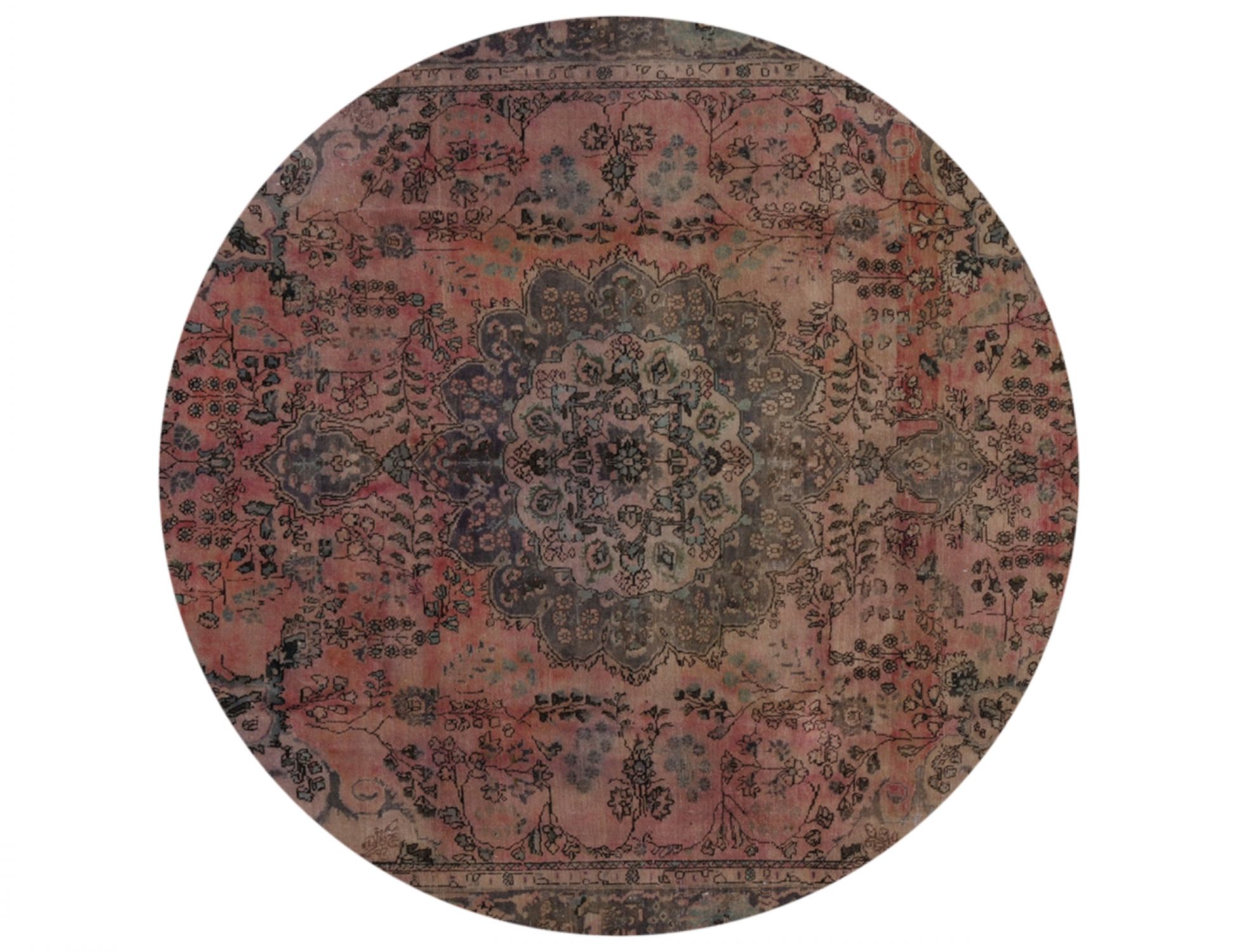 Tappeto Vintage  marrone <br/>259 x 259 cm