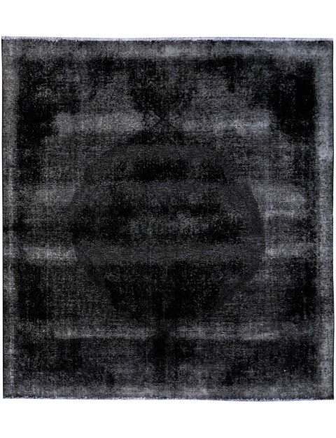 Schwarz Persien Vintage Perserteppich 290 x 258 cm