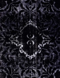 Schwarz Persien Vintage Perserteppich  376 x 300 cm