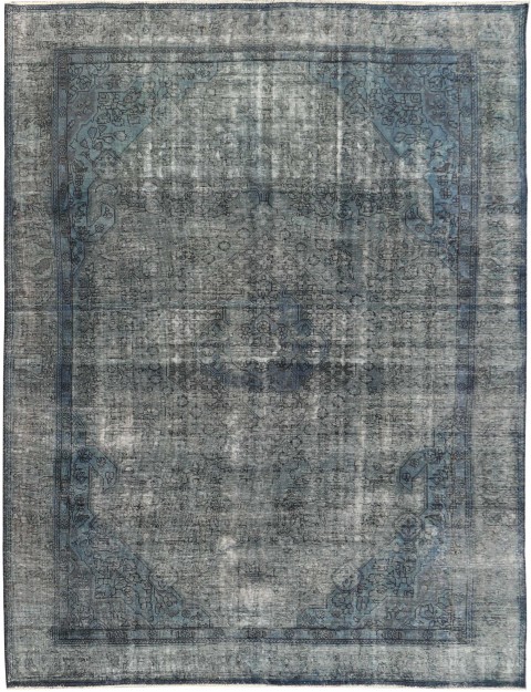 Blau Persien Vintage Perserteppich 378 x 278 cm