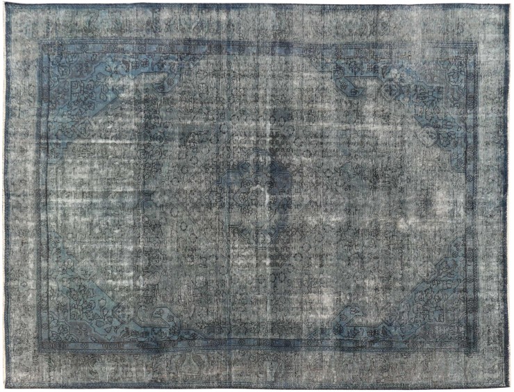 Blå Persien Vintage Tæppe 378 x 278 cm