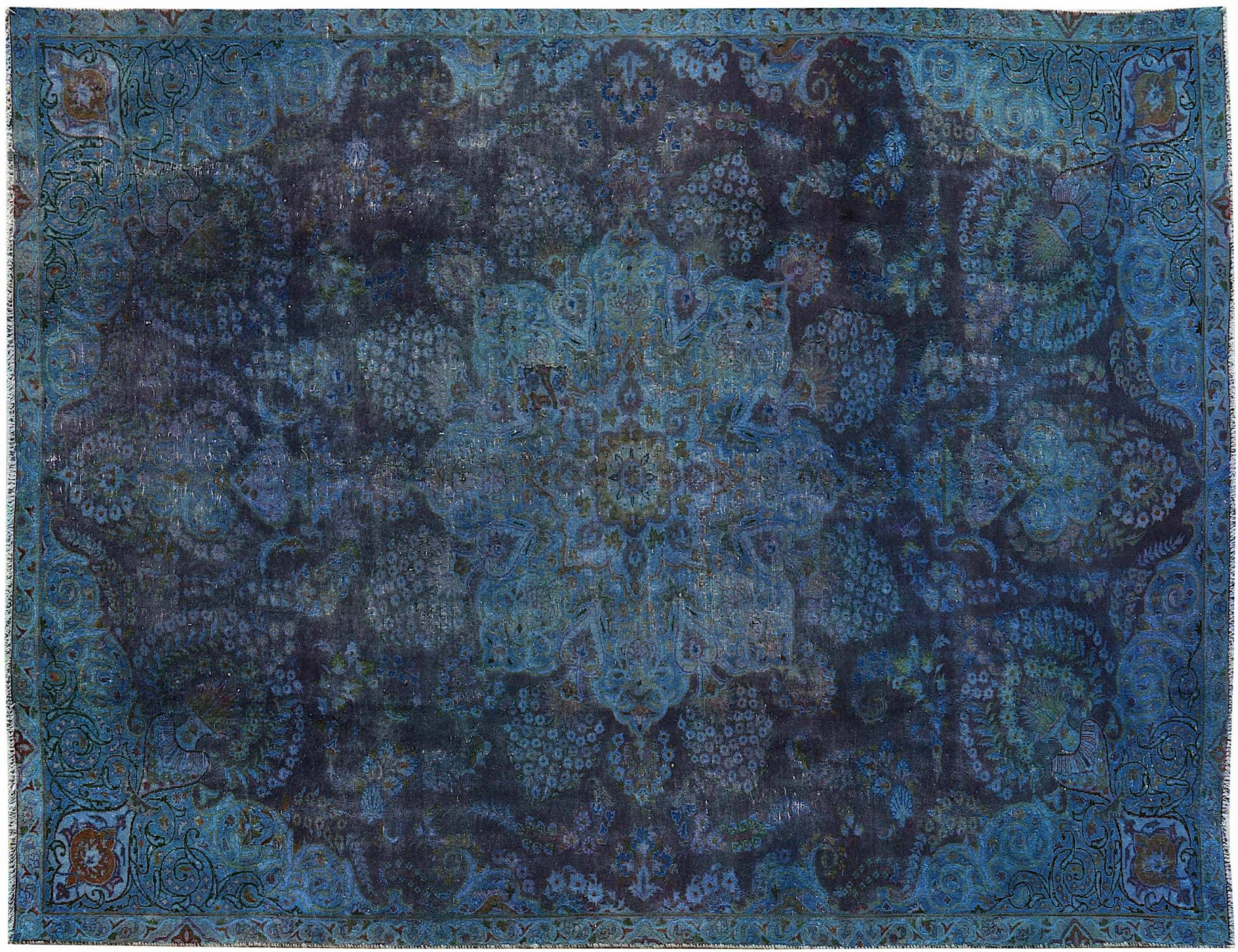 Tappeto Vintage  blu <br/>318 x 210 cm