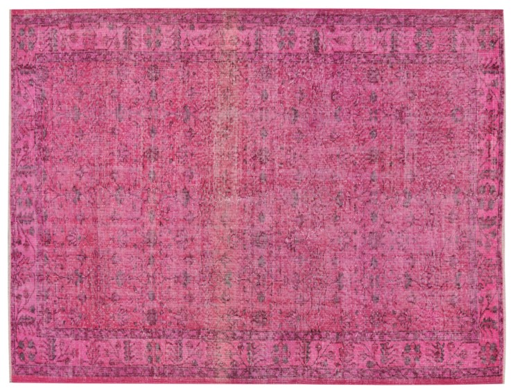 Rosa Turco Tappeto Vintage 257 x 158 cm