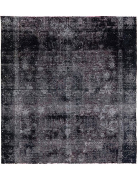Schwarz Persien Vintage Perserteppich 265 x 230 cm