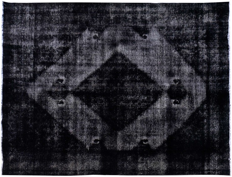 Sort Persien Vintage Tæppe  370 x 277 cm