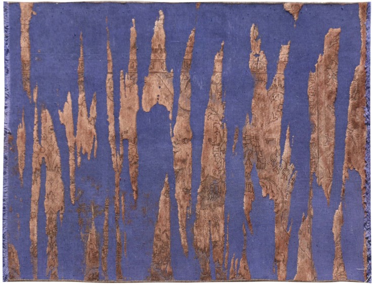 Marrone Persiano Tappeto Vintage 185 x 113 cm