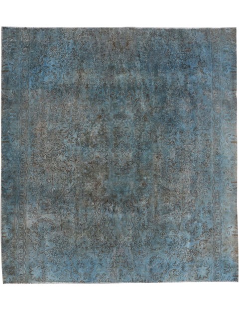 Blau Persien Vintage Perserteppich 270 x 254 cm